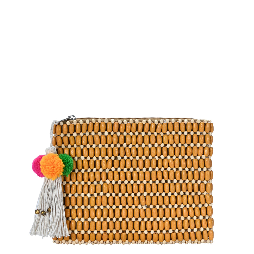 Elara Wooden Bead Clutch - MMS Brands