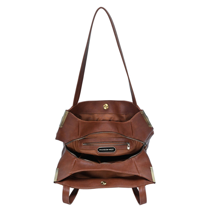 Elizabeth Triple Compartment Hobo - MMS Brands