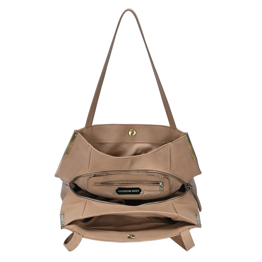 Elizabeth Triple Compartment Hobo - MMS Brands