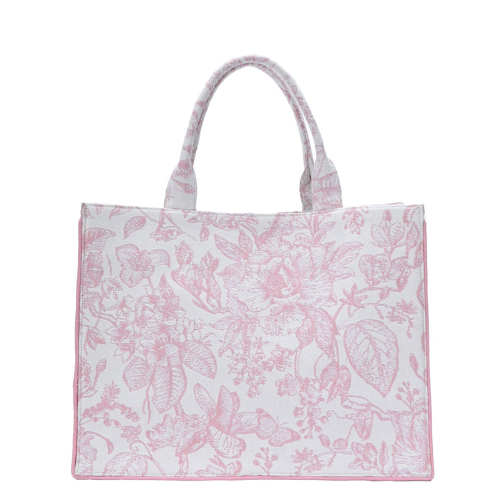 Isabella's Blossom Floral Jacquard Book Tote - MMS Brands