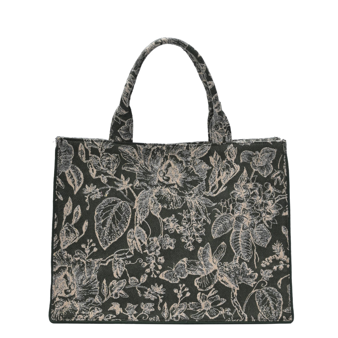 Isabella's Blossom Floral Jacquard Book Tote - MMS Brands