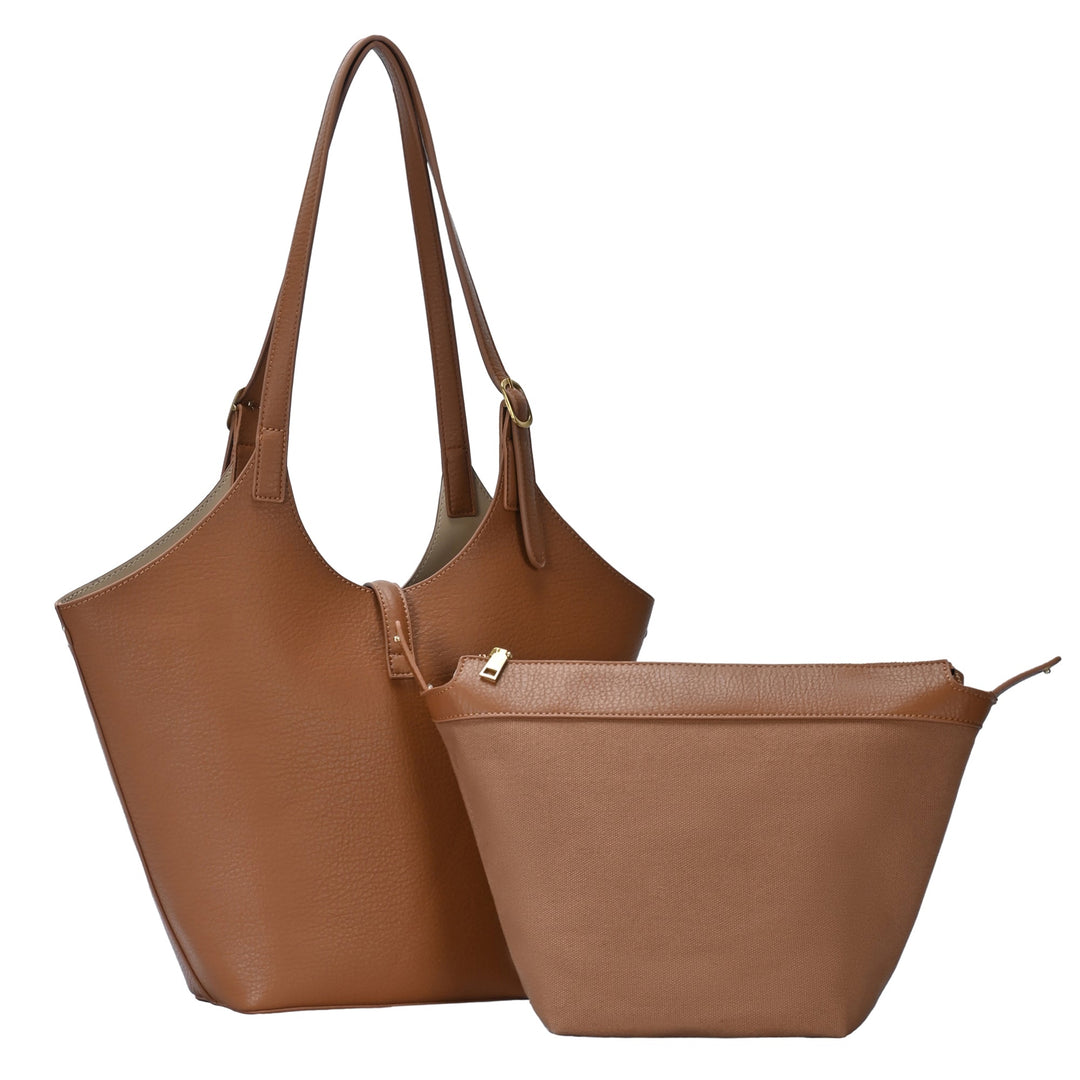 Isabelle 2 in 1 Scoop Neck Tote - MMS Brands