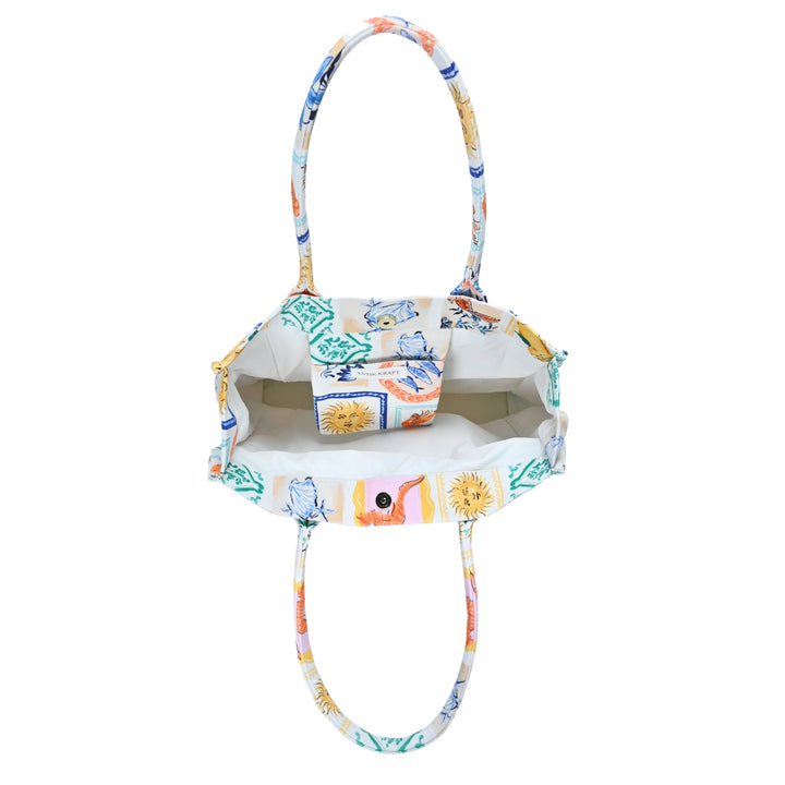 Isla's Mediterranean Mosaic Canvas Tote - MMS Brands