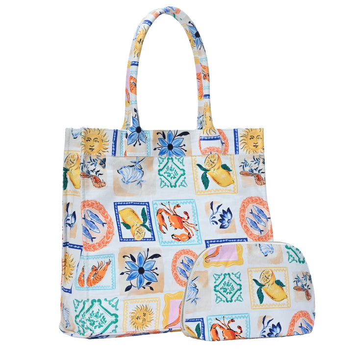 Isla's Mediterranean Mosaic Tote & Pouch Bundle - MMS Brands