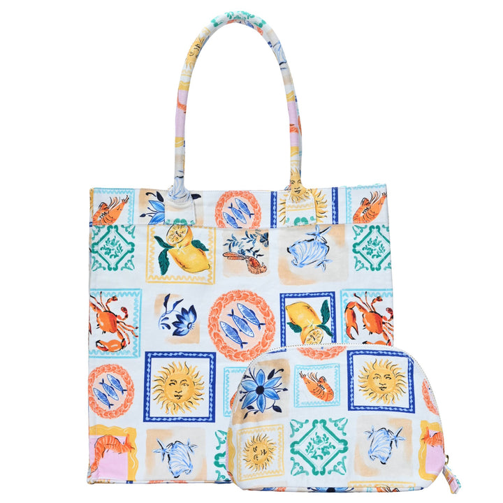 Isla's Mediterranean Mosaic Tote & Pouch Bundle - MMS Brands