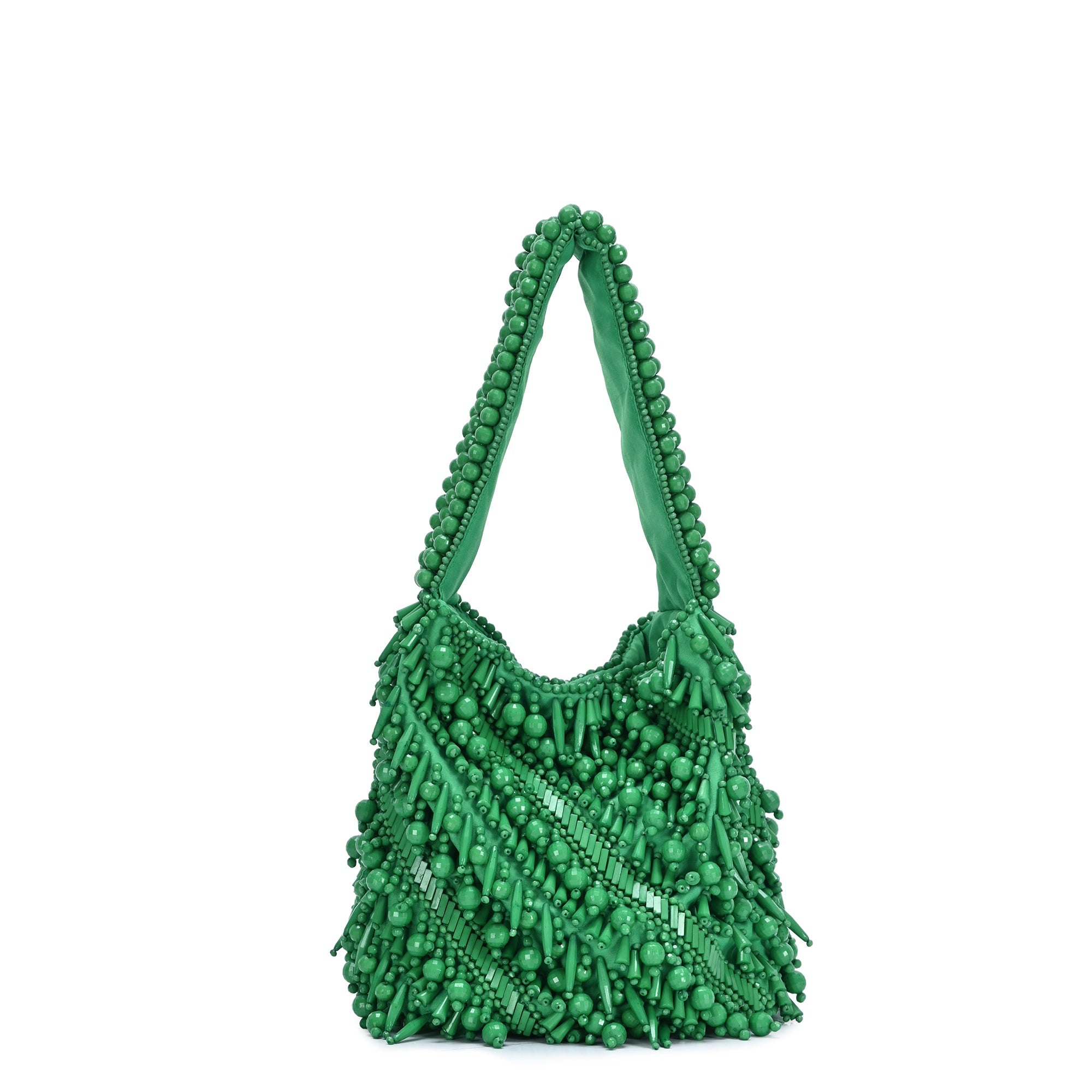 Green outlet handcrafted shoulder bag