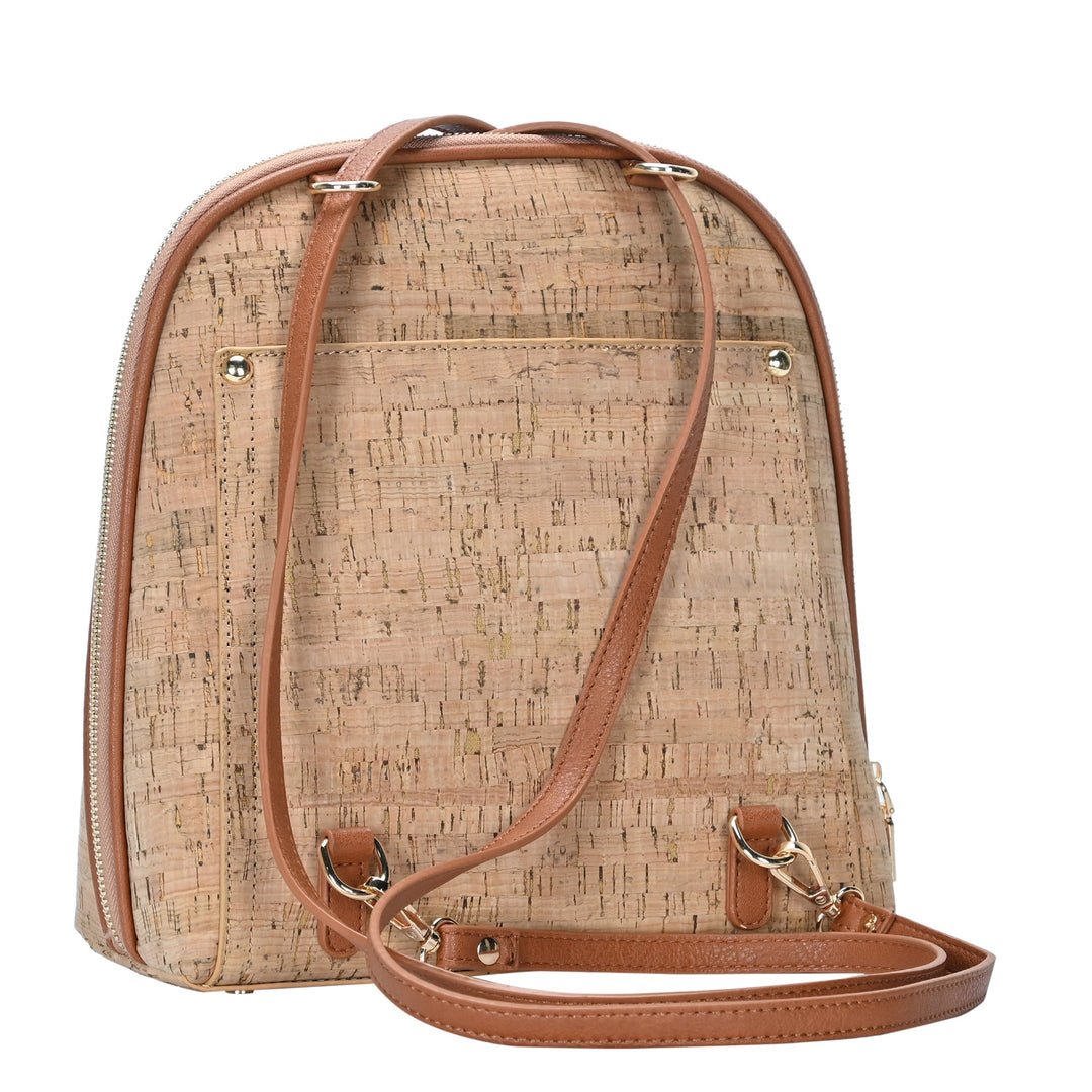 Miztique Convertible Cork Backpack Shoulder Bag Tan - $40 (50