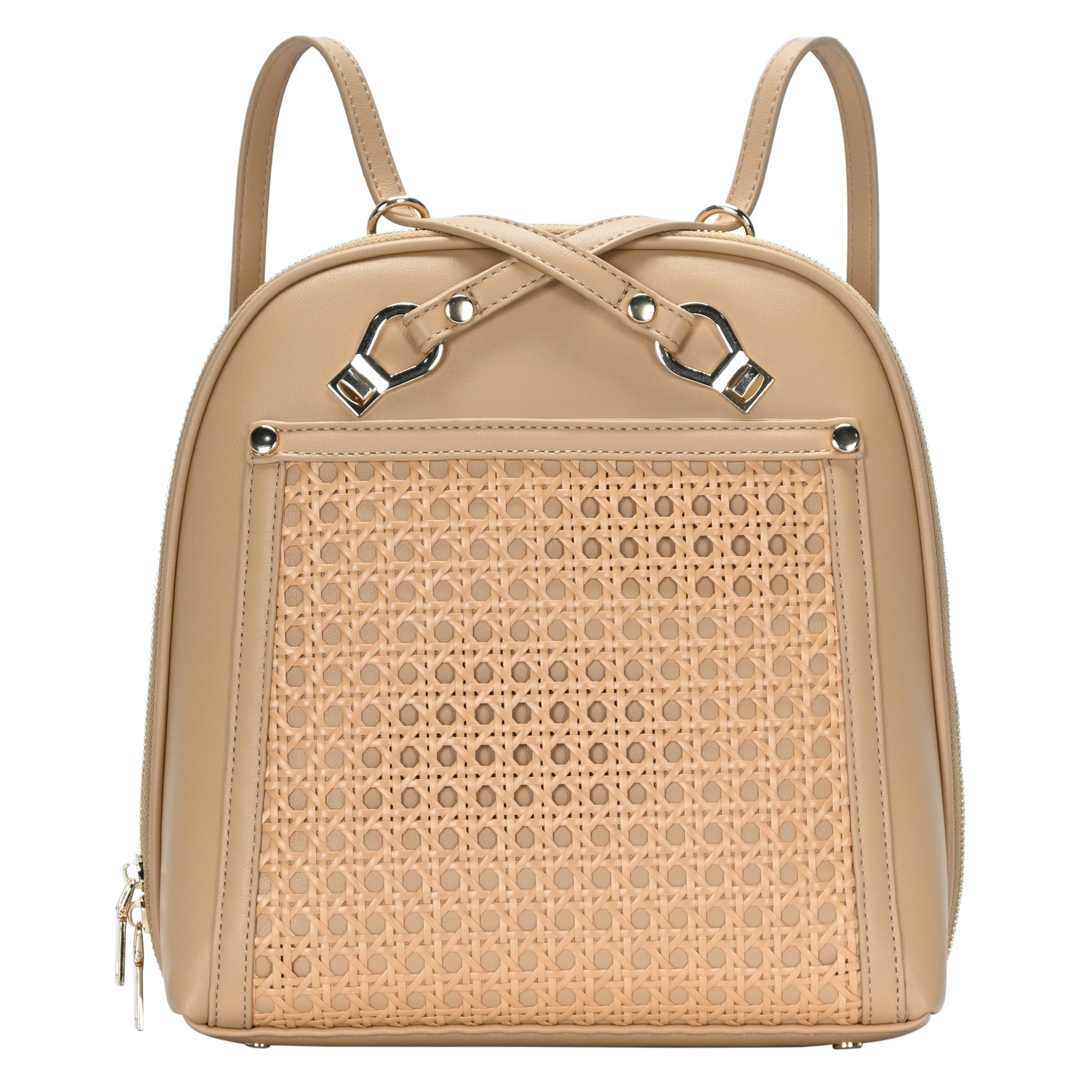 The Daisy Rattan Convertible Backpack by Miztique MMS Brands