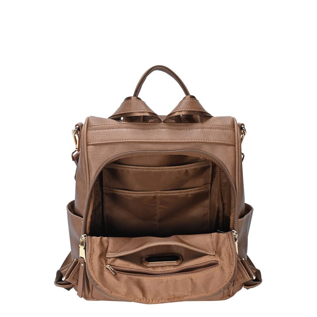 Heather Webbing Strap Convertible Backpack