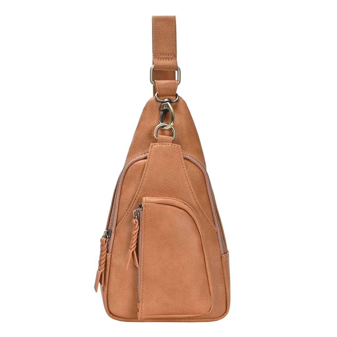 Daisy Bamboo Straw Convertible Backpack - MMS Brands LT Taupe
