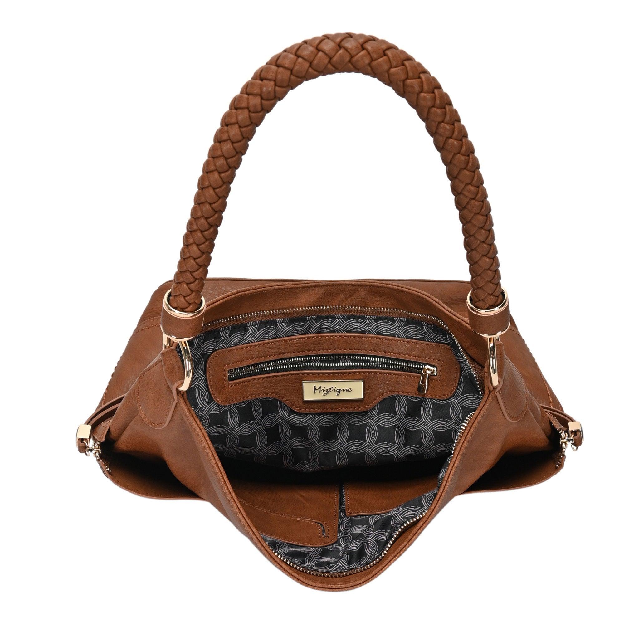 The Grace Rope Braid Handle Hobo by Miztique MMS Brands