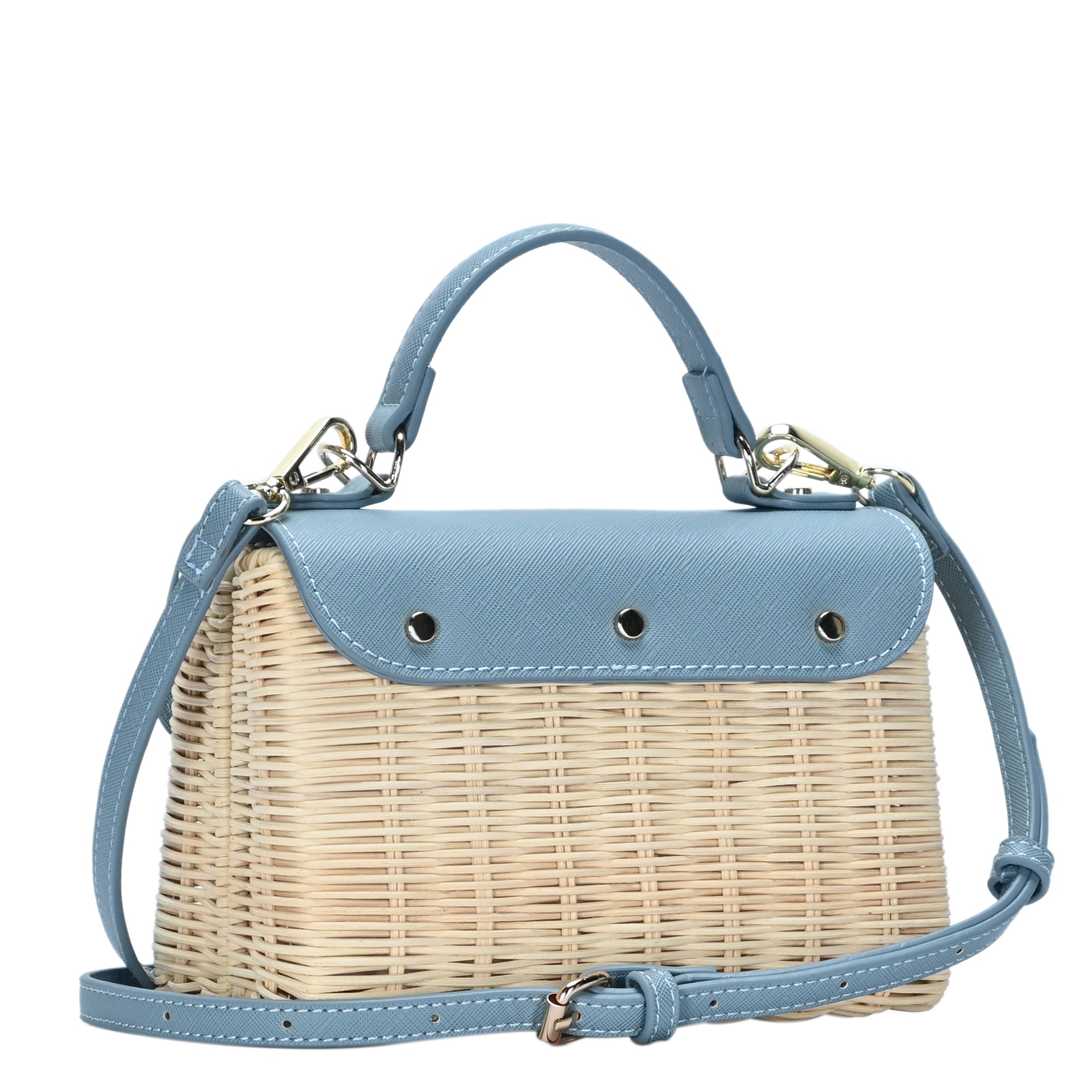 The Madeline Straw Hard Satchel Crossbody by Madison West – MMS Brands